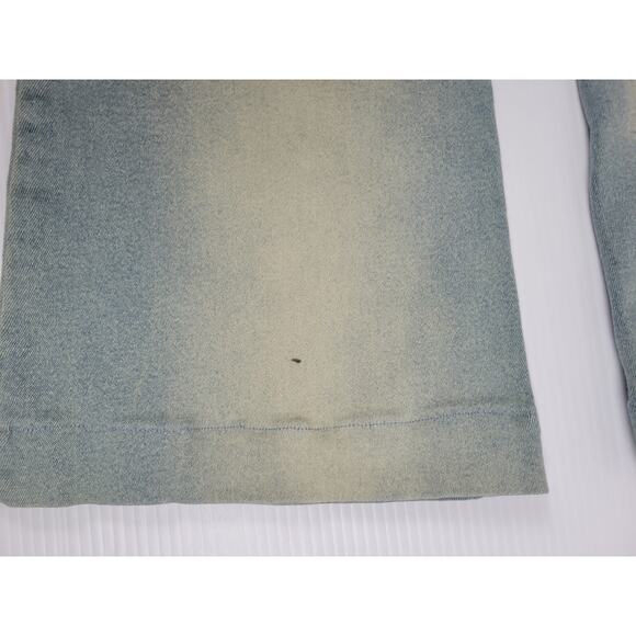 Vintage Sweet November Womens 4 Blue Boho Hippie Jeans Embroidered Wide‎ Leg - Picture 13 of 15